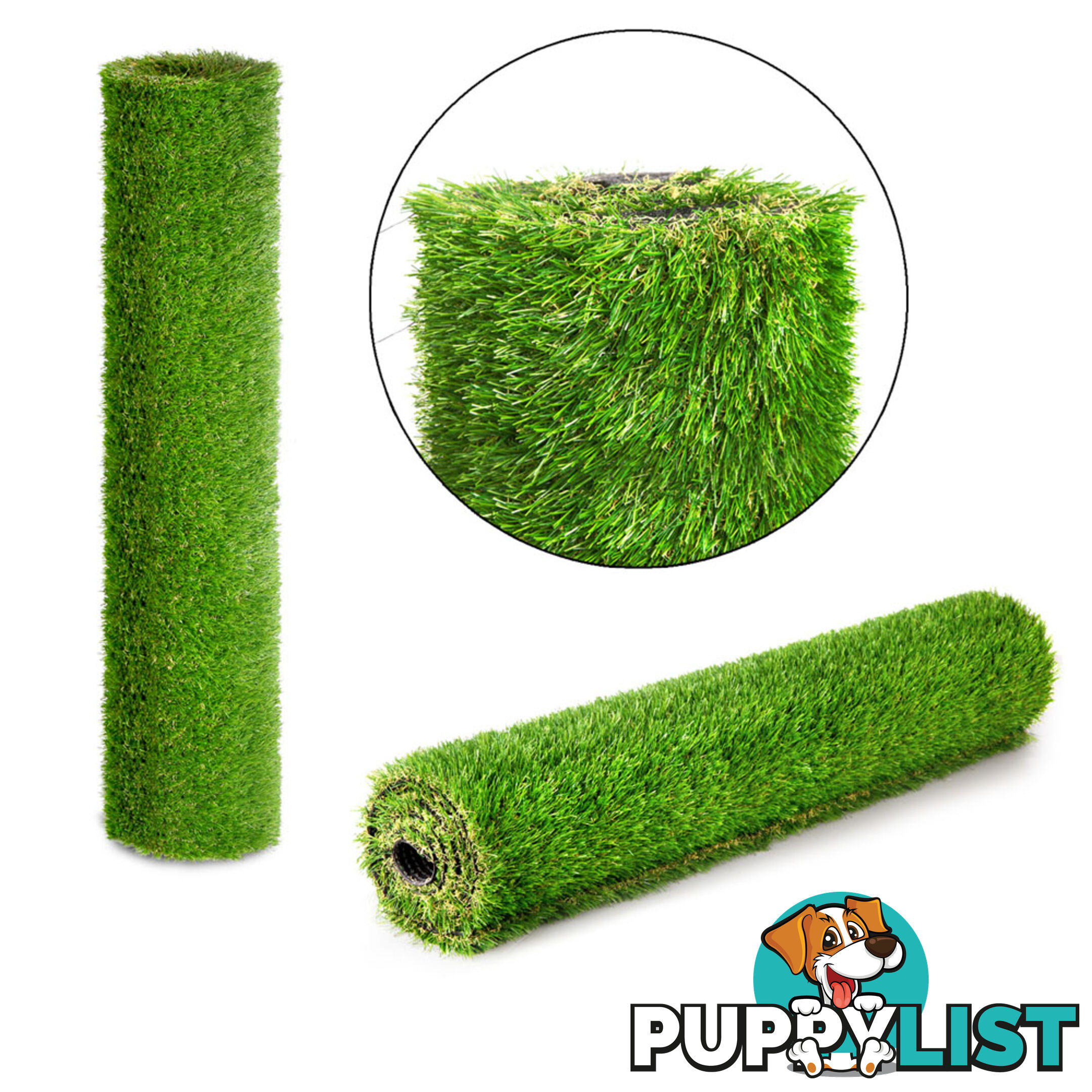 Artificial Grass 10 SQM Polyethylene Lawn Flooring 20mm Olive