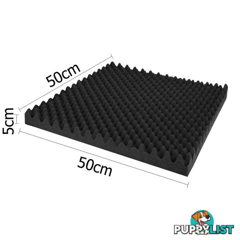 Studio 20 Eggshell Acoustic Foam Black 50 x 50cm