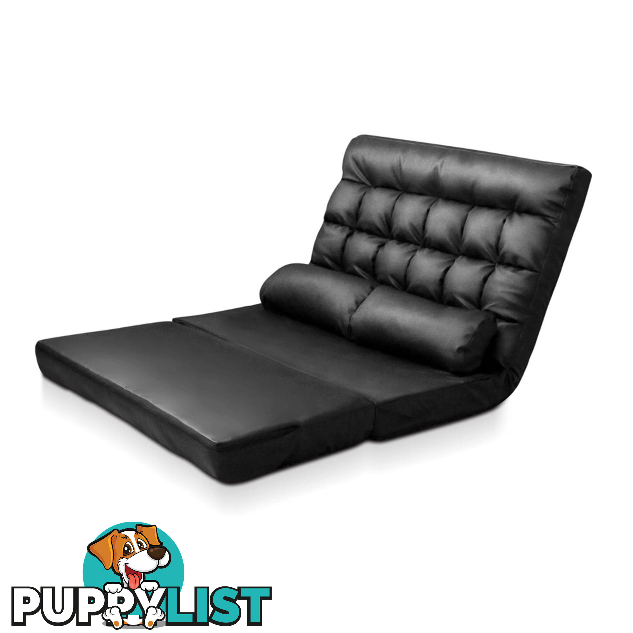 Double Size Adjustable Lounge Sofa - 10 positions PU Leather