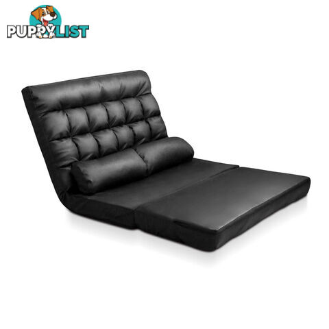 Double Size Adjustable Lounge Sofa - 10 positions PU Leather