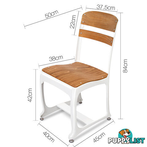 Set of 2 Replica Eton Dining Chairs - White