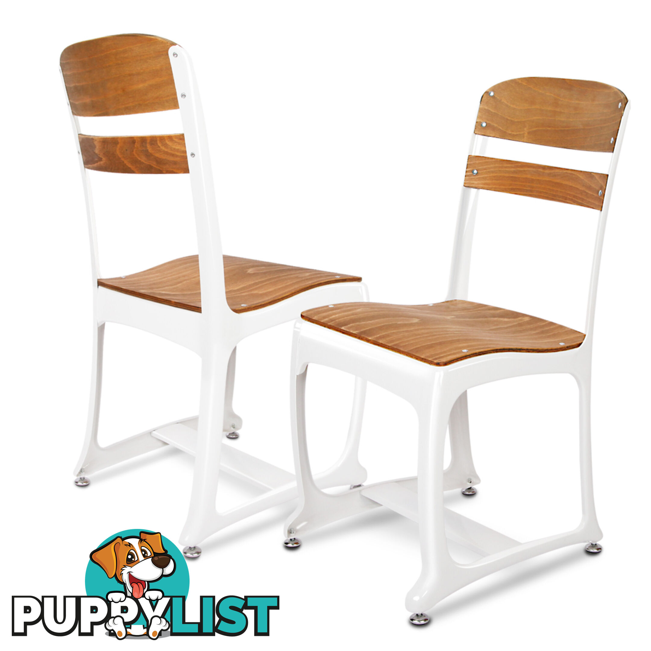 Set of 2 Replica Eton Dining Chairs - White