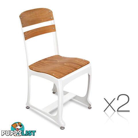 Set of 2 Replica Eton Dining Chairs - White