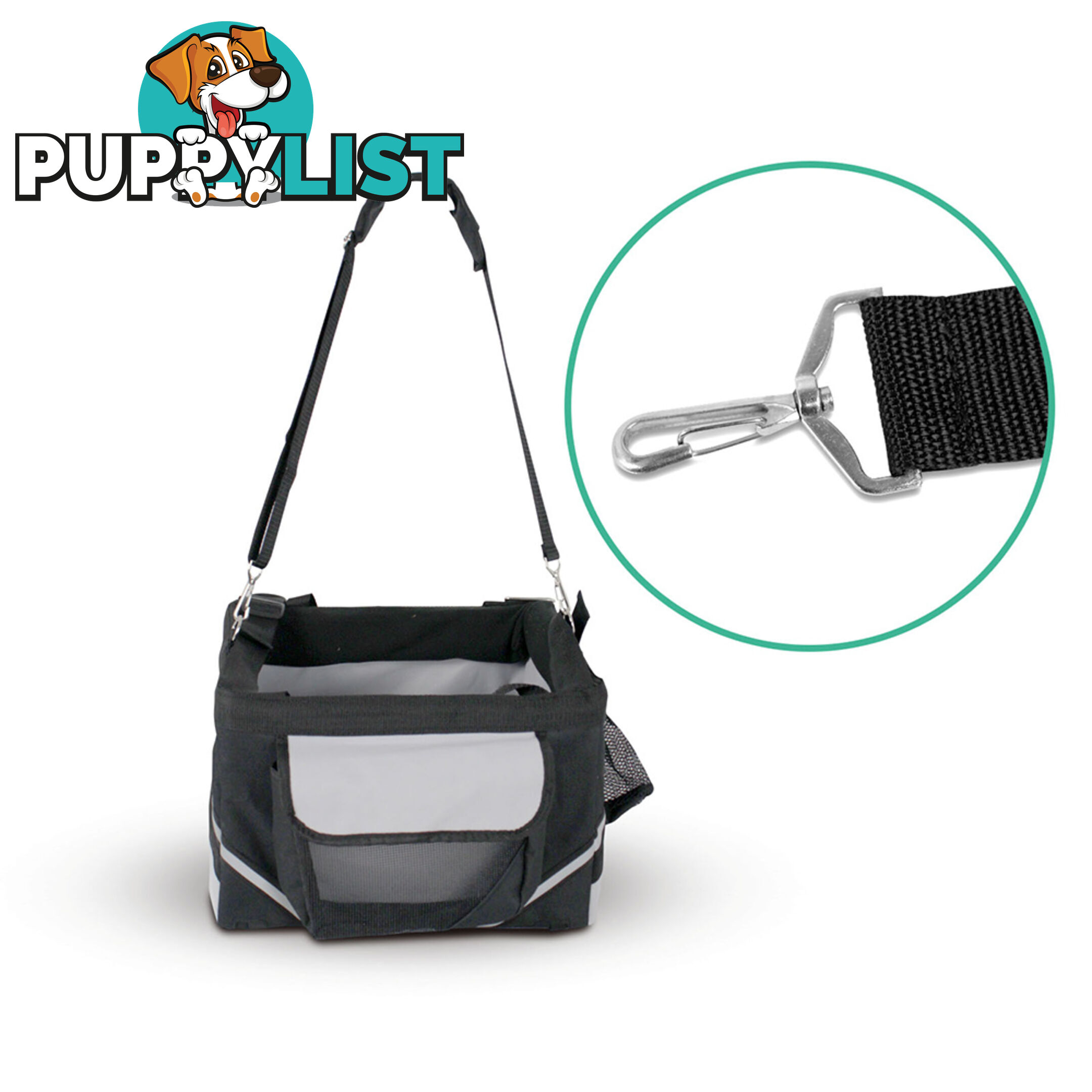 Pet Bicycle Carrier with Safety Leash