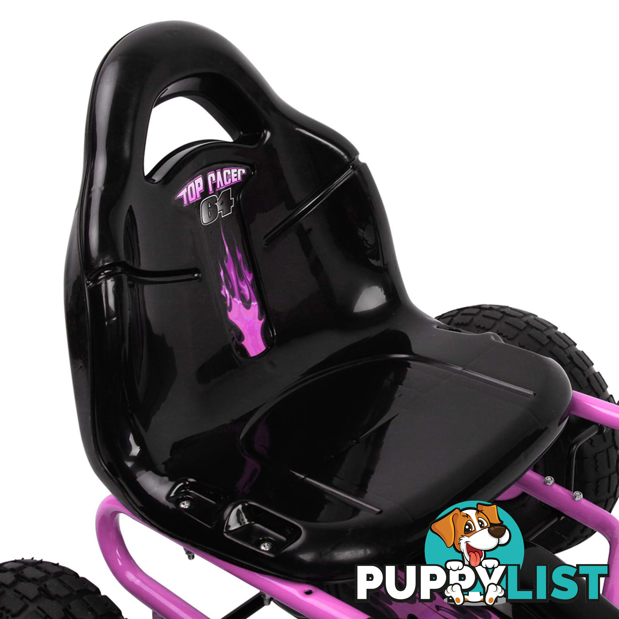 Kids Pedal Go Kart - Pink