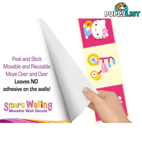 Hello Kitty Wall Border Stickers - Totally Movable