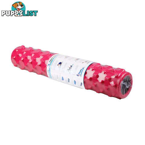 Yoga Gym Pilates EVA Stick Foam Roller Pink 79 x 13cm