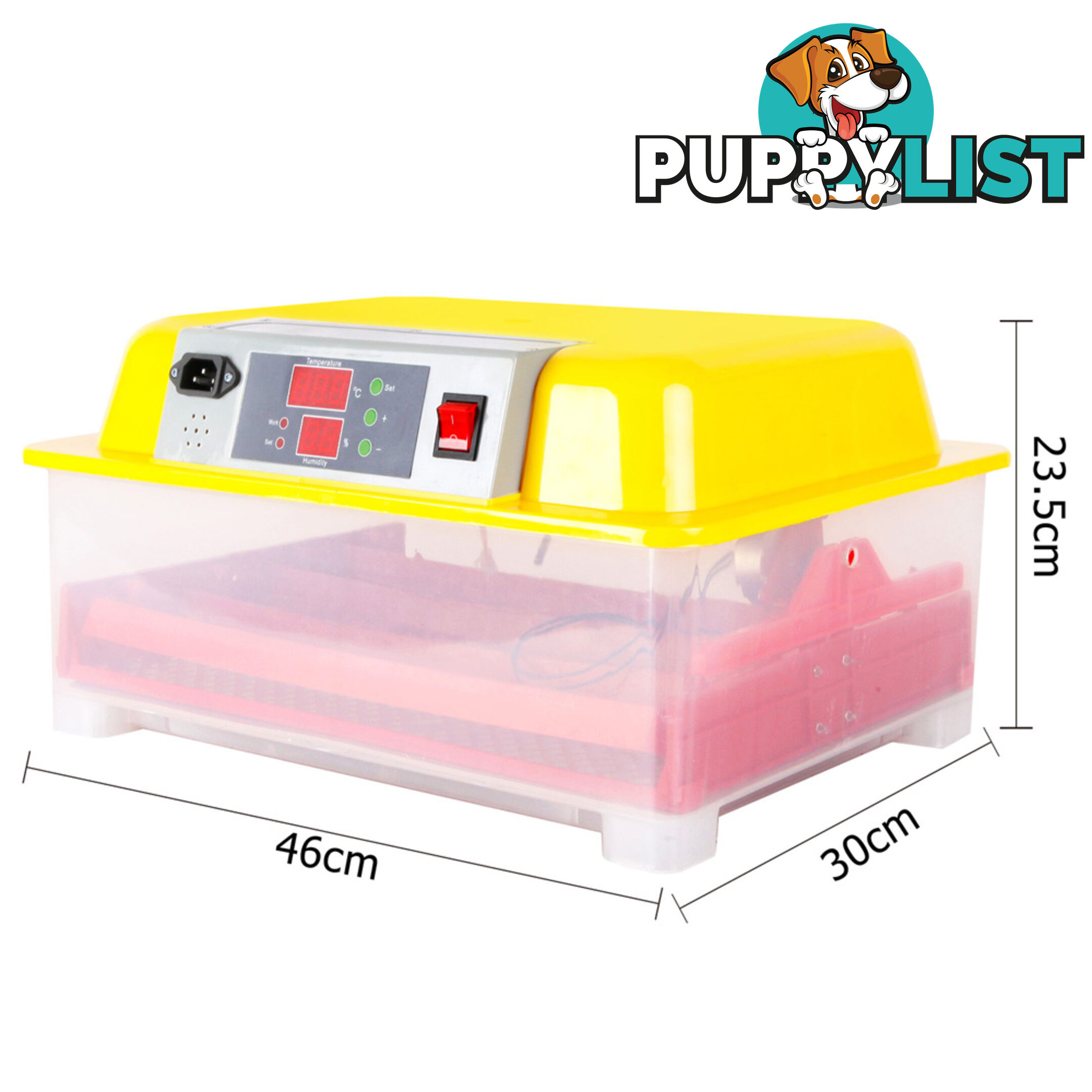 Automatic 24 Egg Incubator Yellow