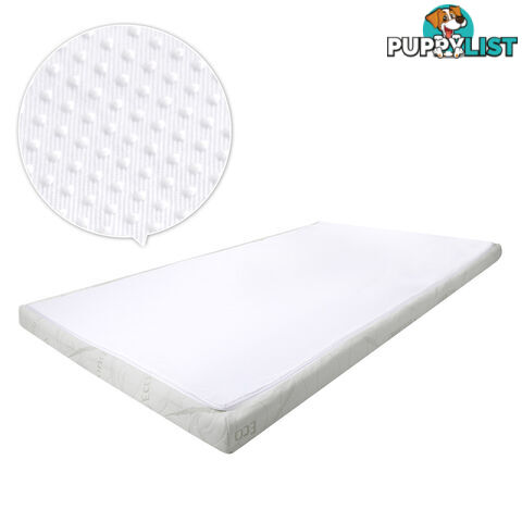 Cool Gel Memory Foam Mattress Topper w/ Bamboo Fabric Cover 8cm Single