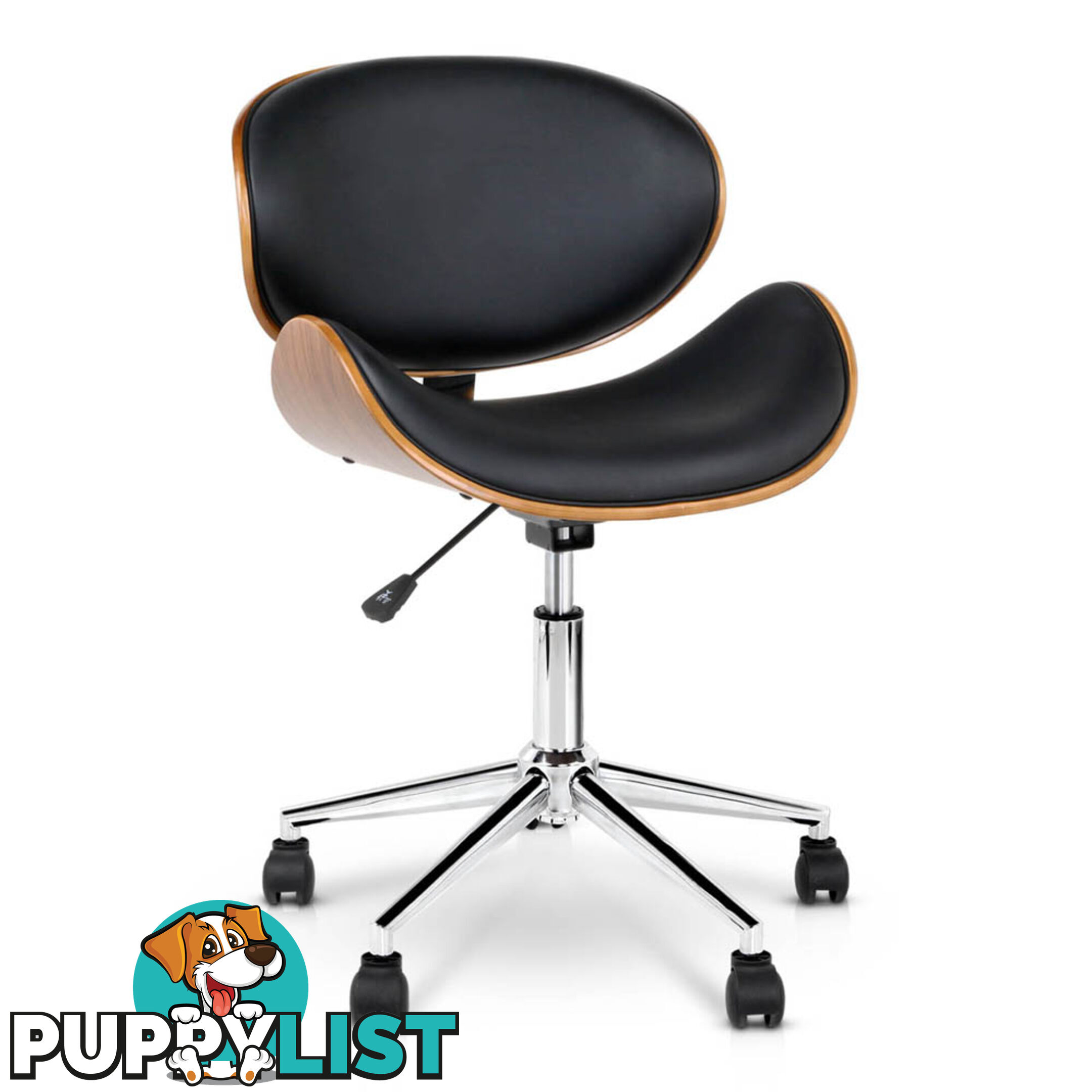 PU Leather Curved Office Chair