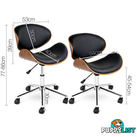 PU Leather Curved Office Chair