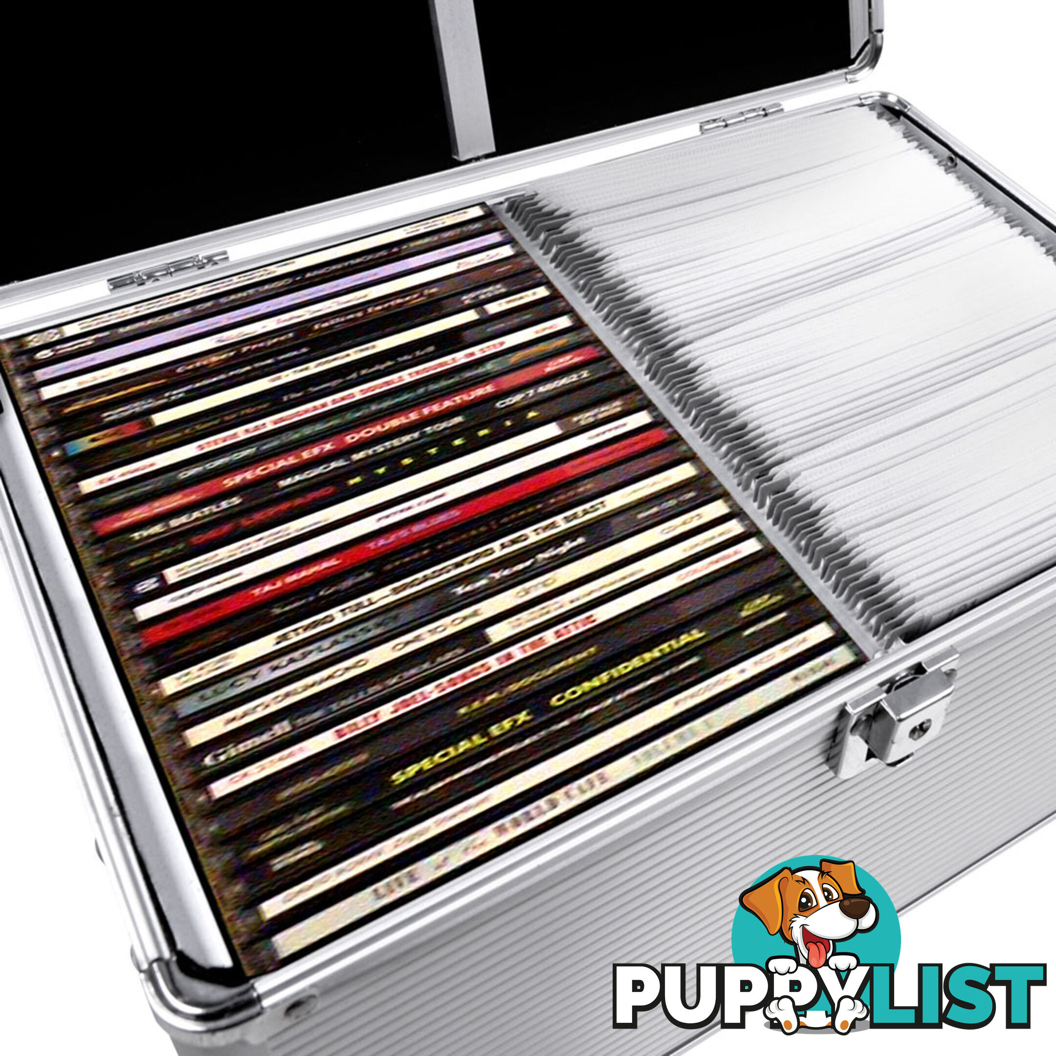 Aluminium CD DVD Bluray Storage Case Box 240 Discs SL