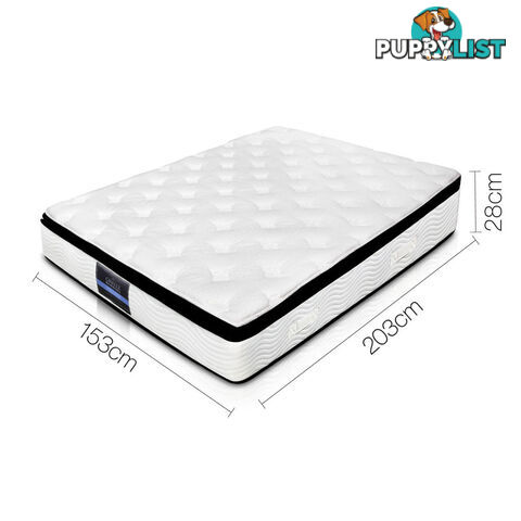 Latex Pillow Top Pocket Spring Mattress Queen