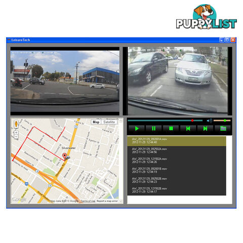 Dual Camera In-Car Digital Video Recorder (DVR)