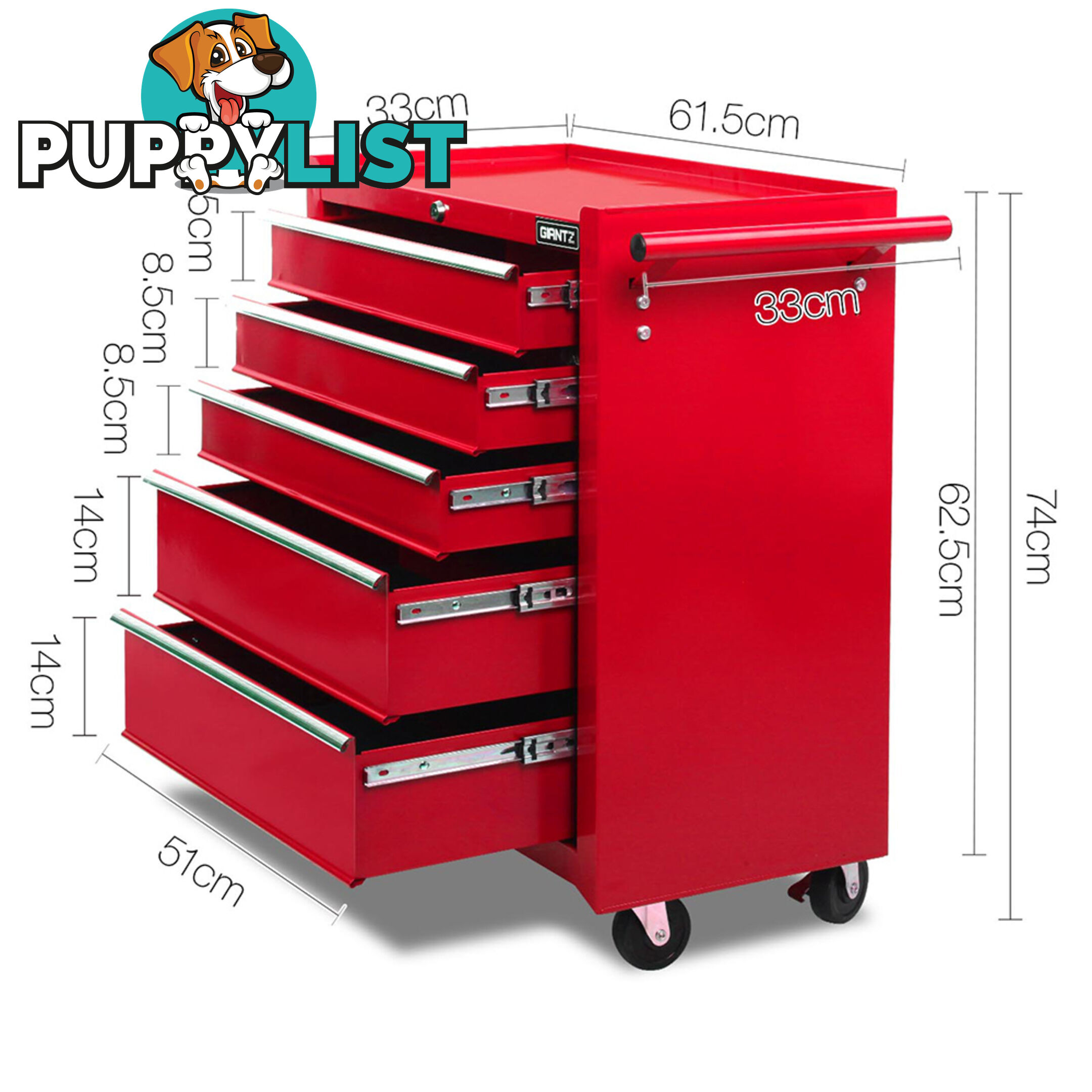 Drawers Roller Toolbox Cabinet