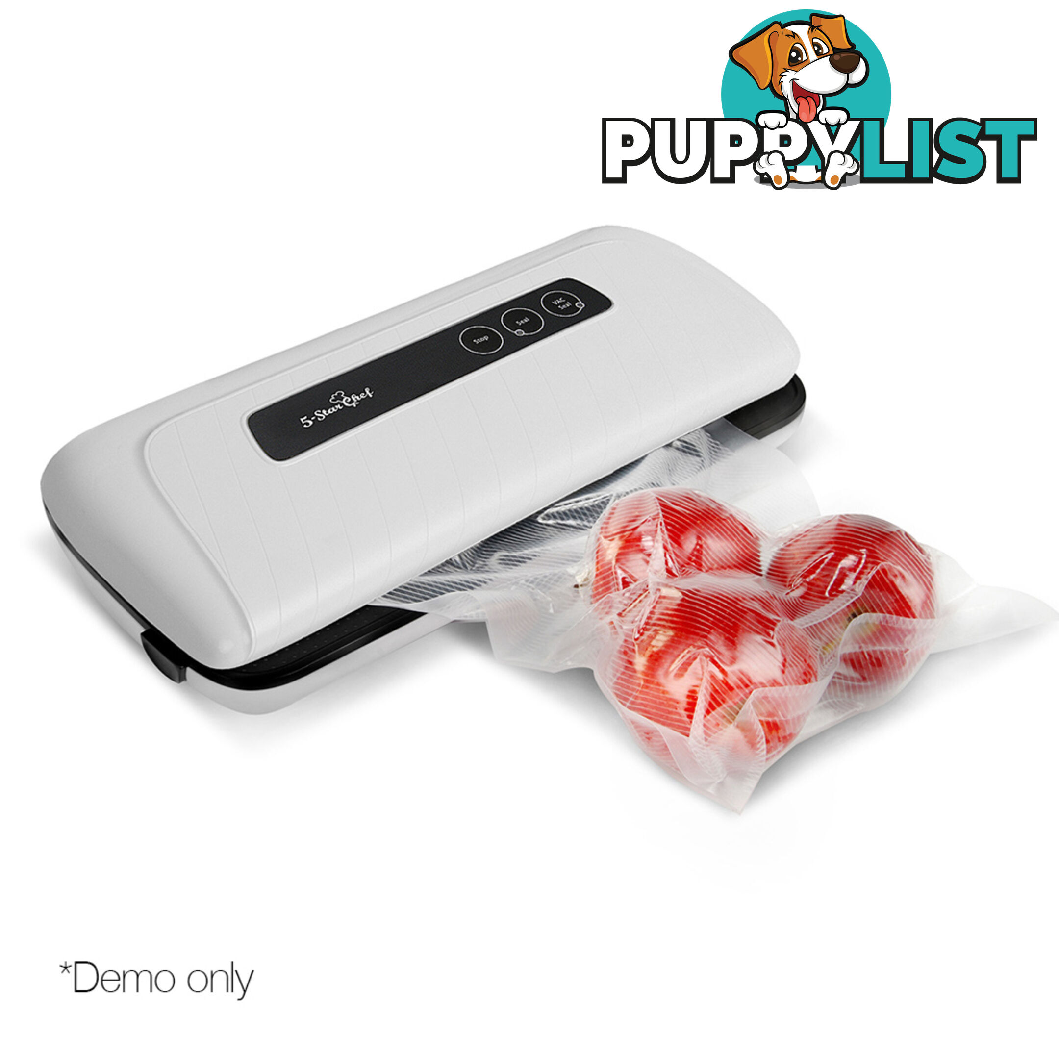 Vacuum Food Sealer Machine - White