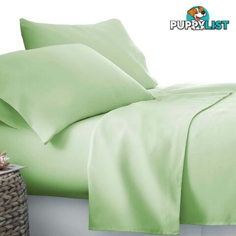 4 Piece Microfibre Sheet Set Double_ÑÐ Green