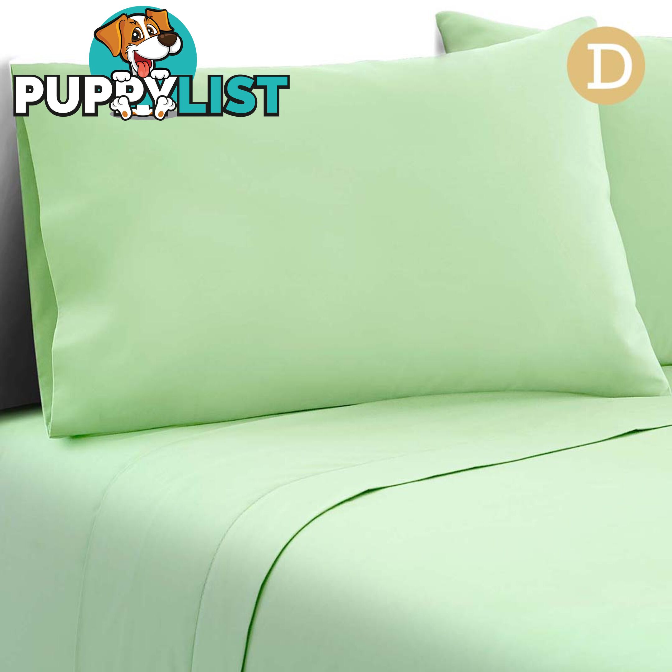 4 Piece Microfibre Sheet Set Double_ÑÐ Green