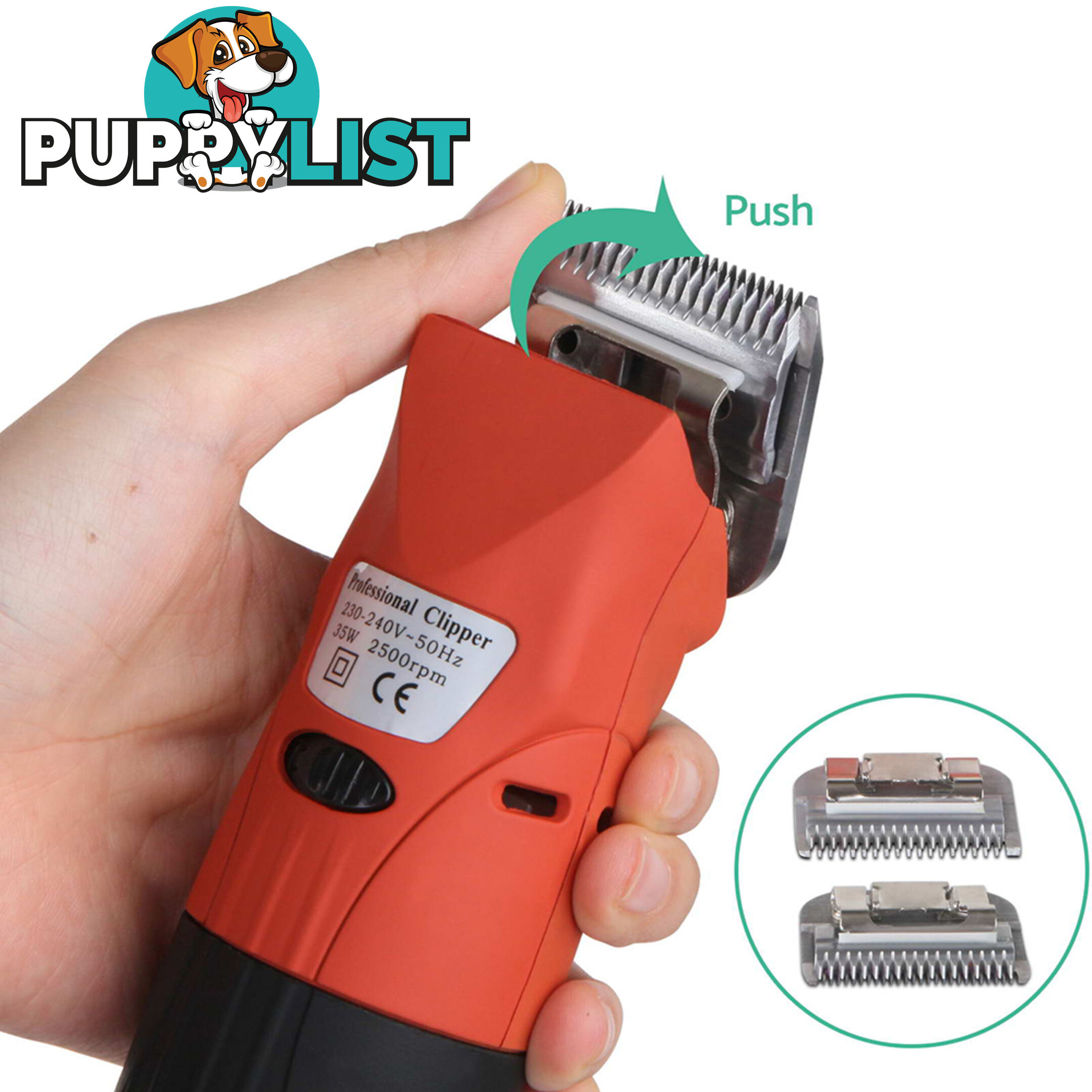 35W Pet Clipper Grooming Kit - Safety Approved Standard