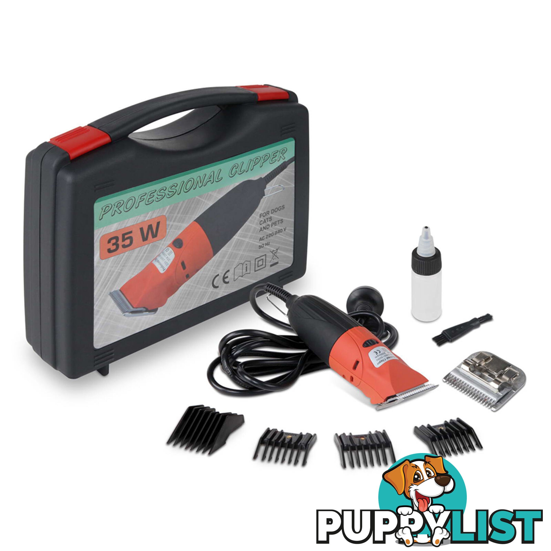 35W Pet Clipper Grooming Kit - Safety Approved Standard