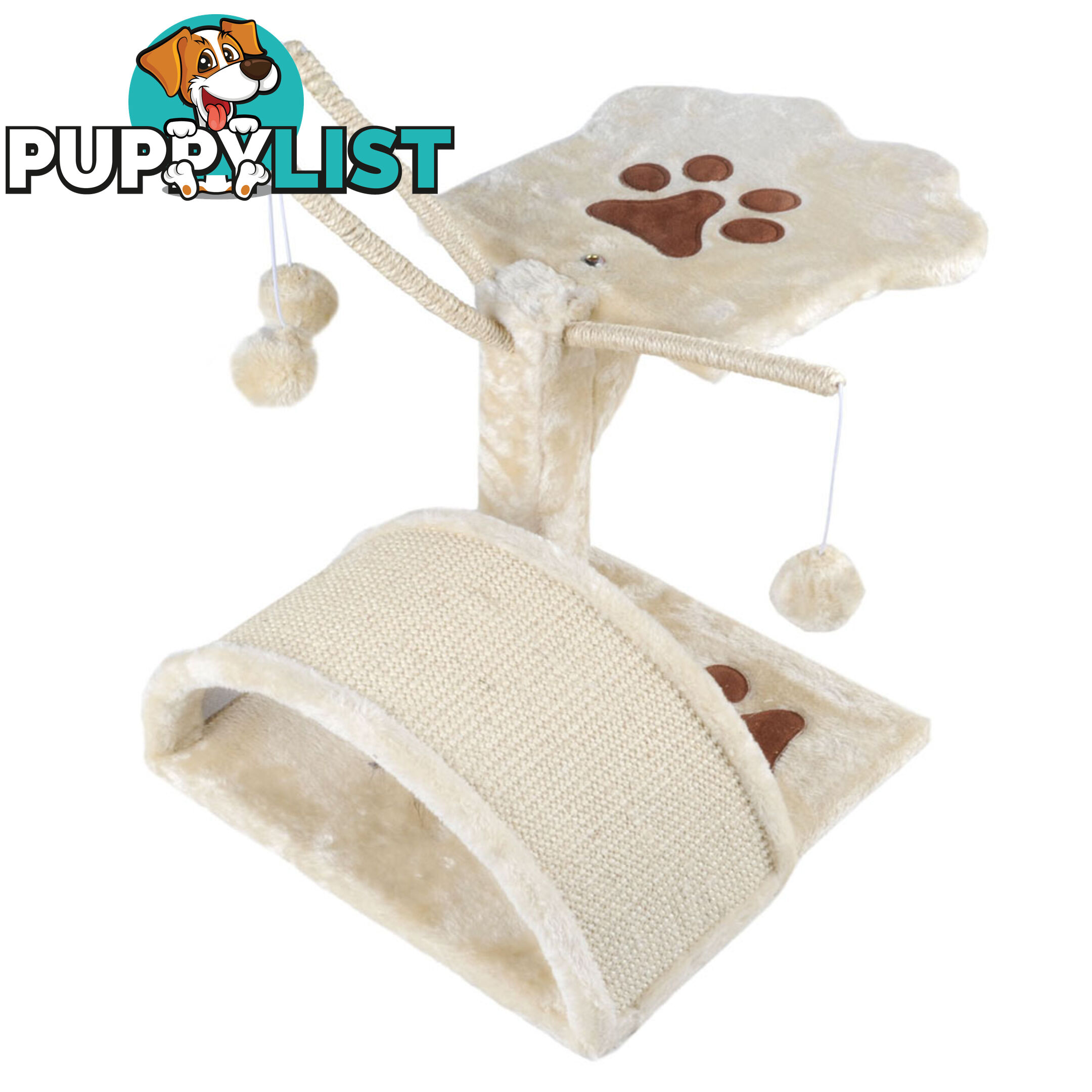 Cat Scratching Poles Post Furniture Tree House Beige