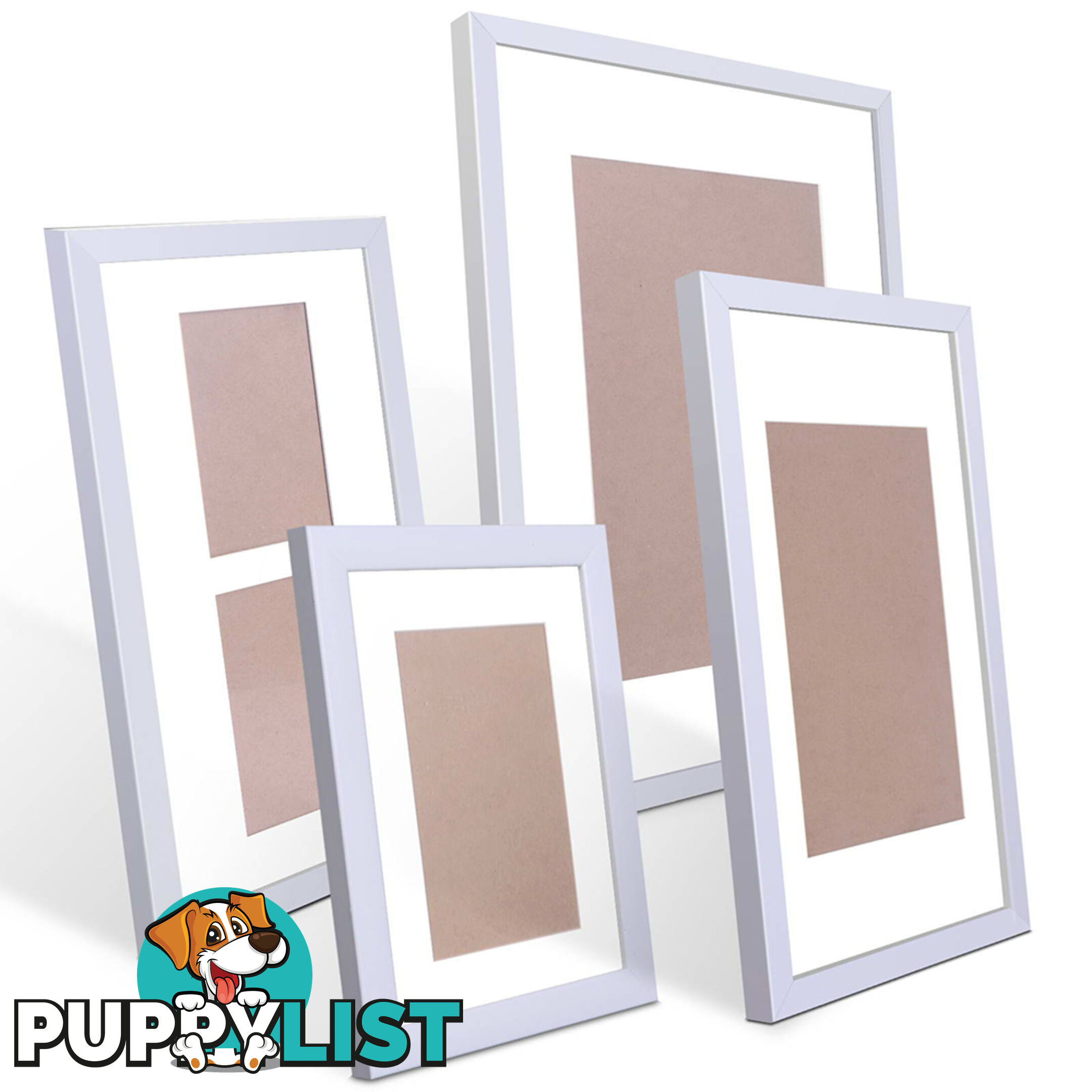 20pc Photo Frame Set - White