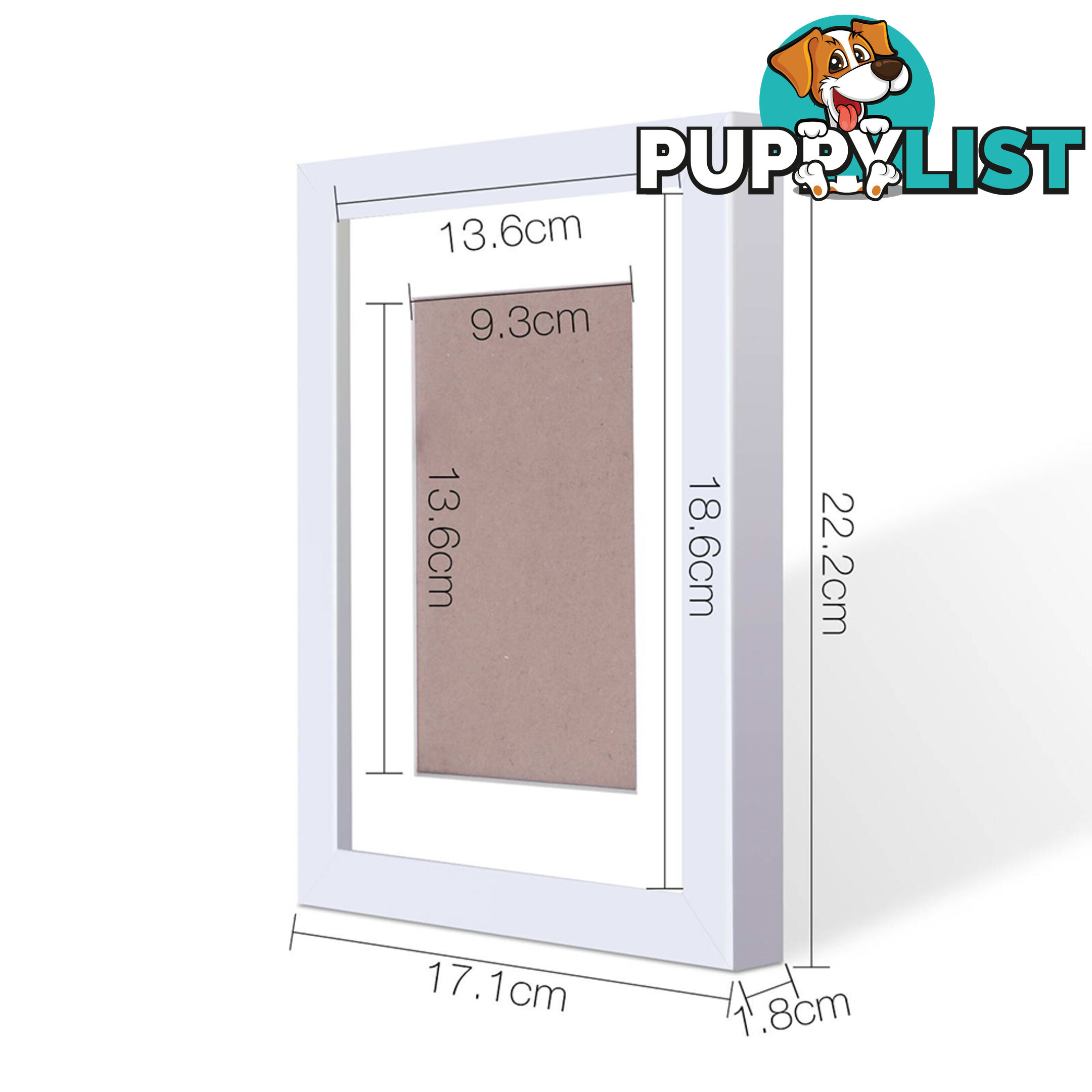 20pc Photo Frame Set - White