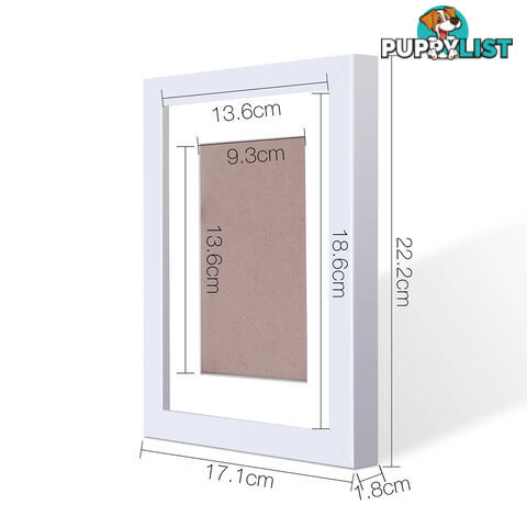 20pc Photo Frame Set - White