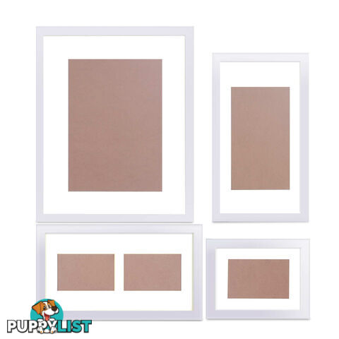 20pc Photo Frame Set - White