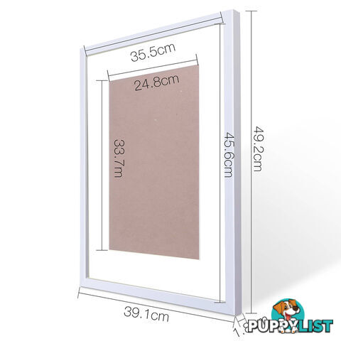 20pc Photo Frame Set - White