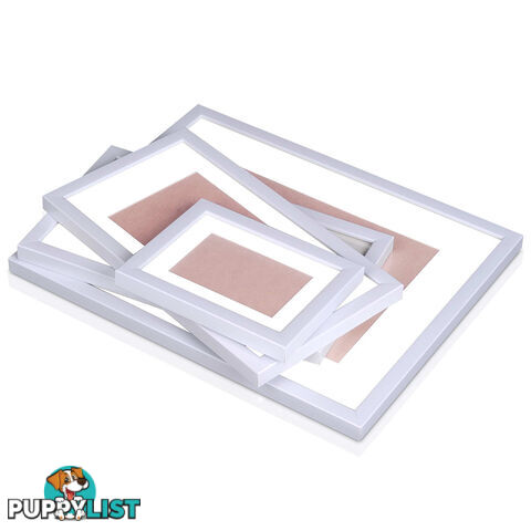 20pc Photo Frame Set - White