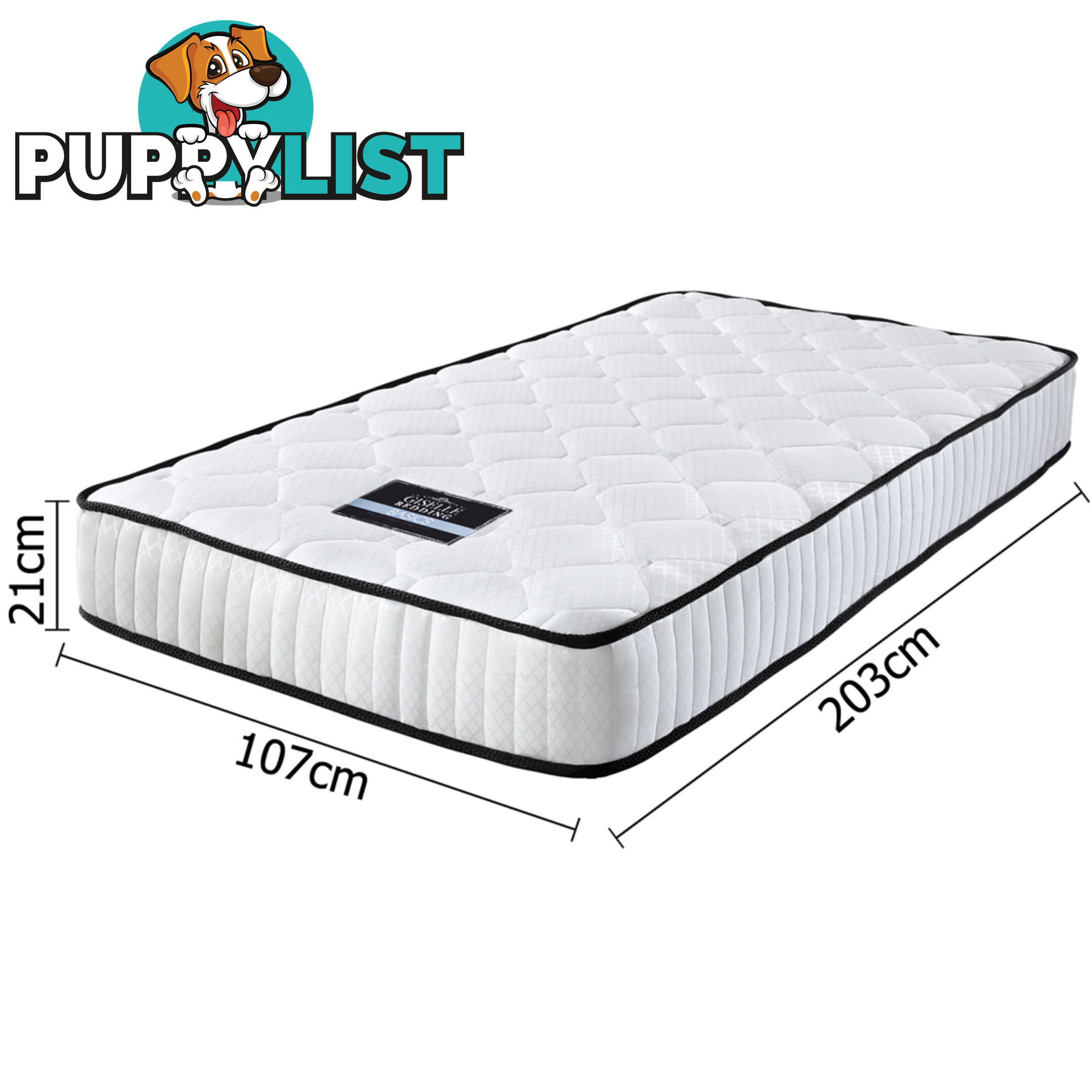 High Density Foam Pocket Spring Mattress 21cm King Single