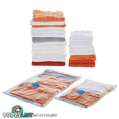 Set of 12 Vaccuum Storage Bags 60 x 80cm