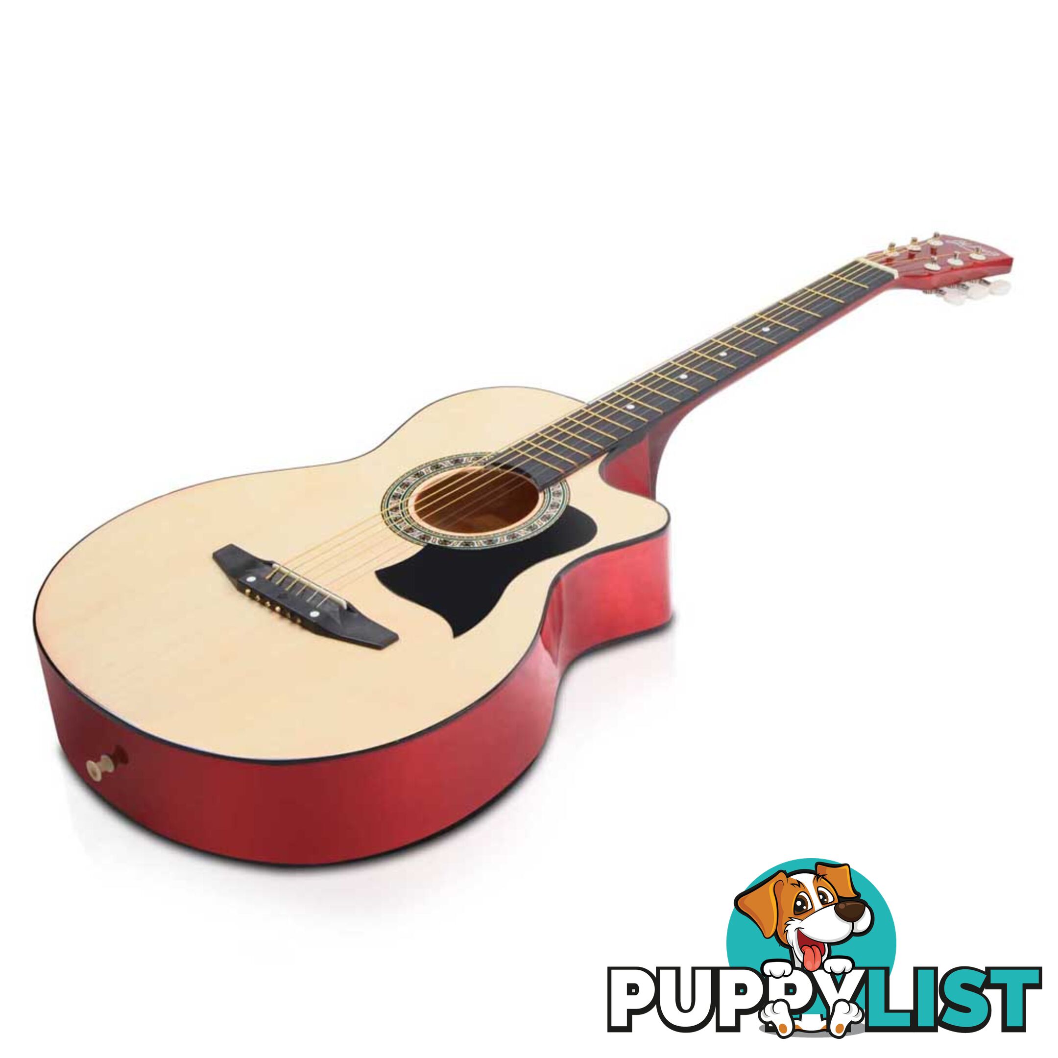 38 Inch Wooden Acoustic Guitar Natural