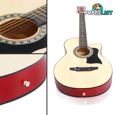 38 Inch Wooden Acoustic Guitar Natural