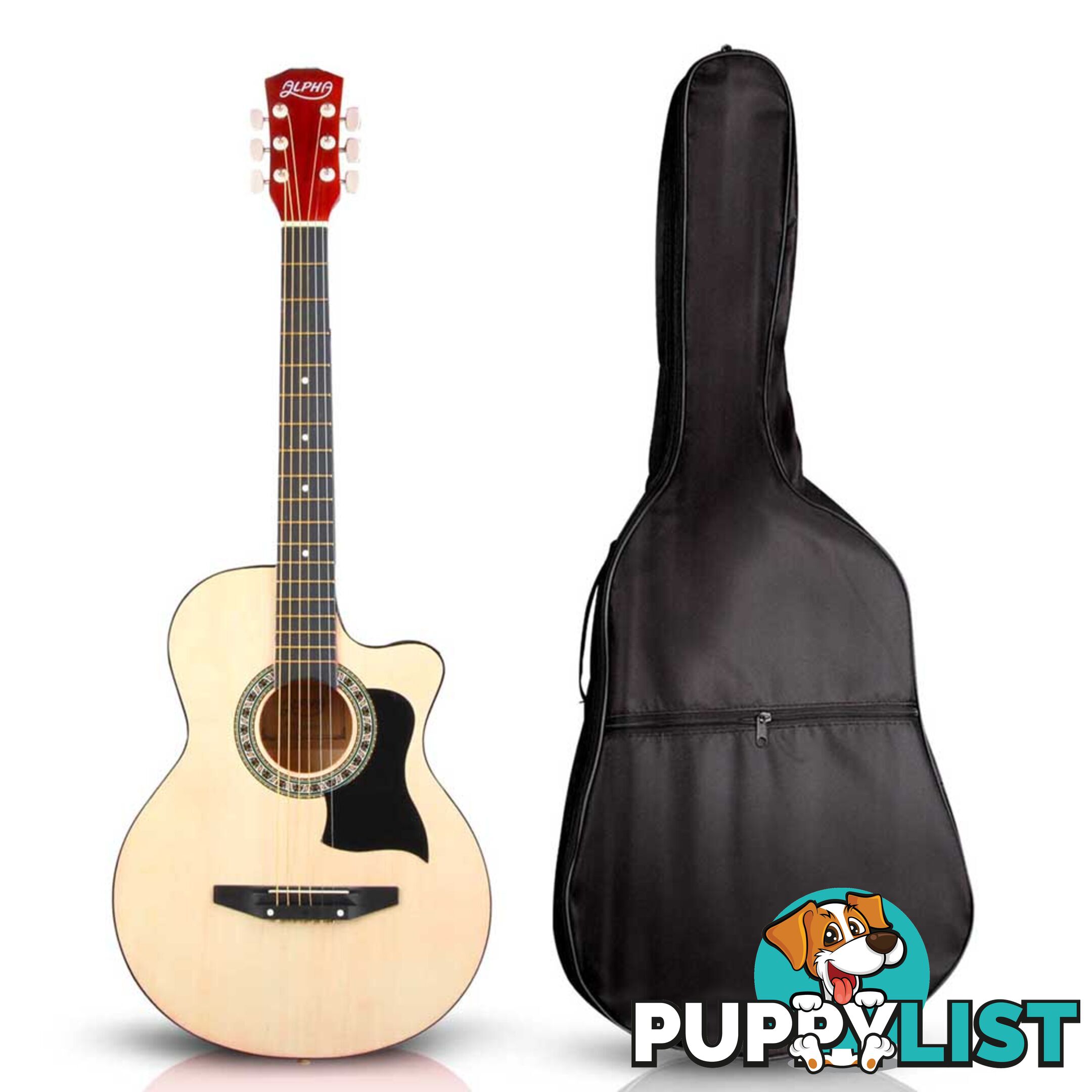 38 Inch Wooden Acoustic Guitar Natural