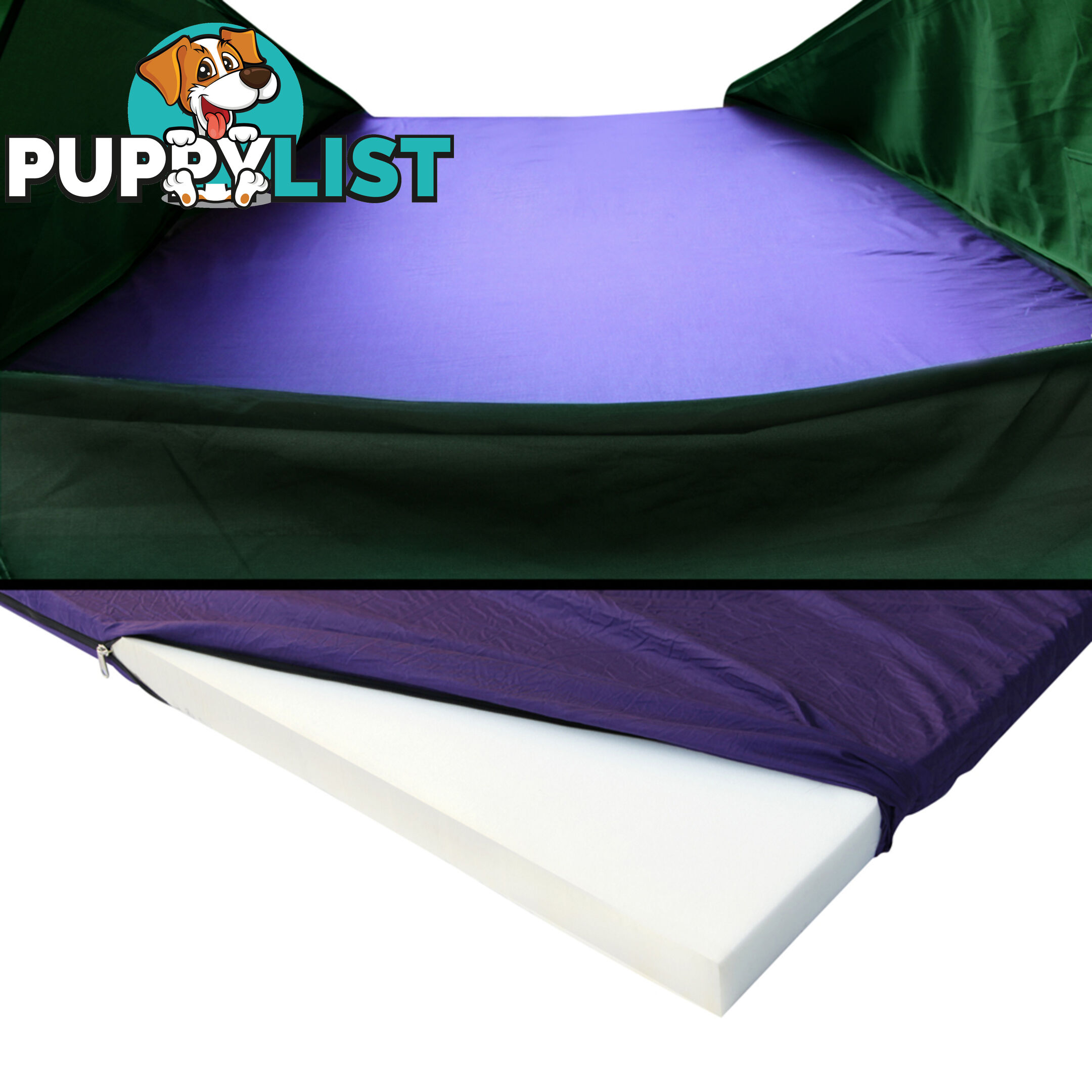 Double Camping Canvas Swag Tent Green w/ Air Pillow