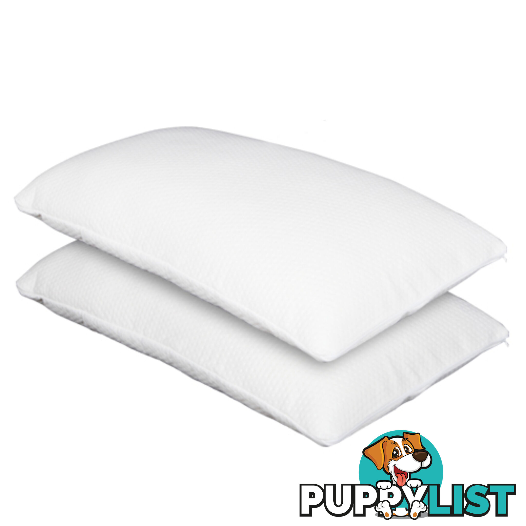 Set of 2 Deluxe Shredded Memory Foam Pillows