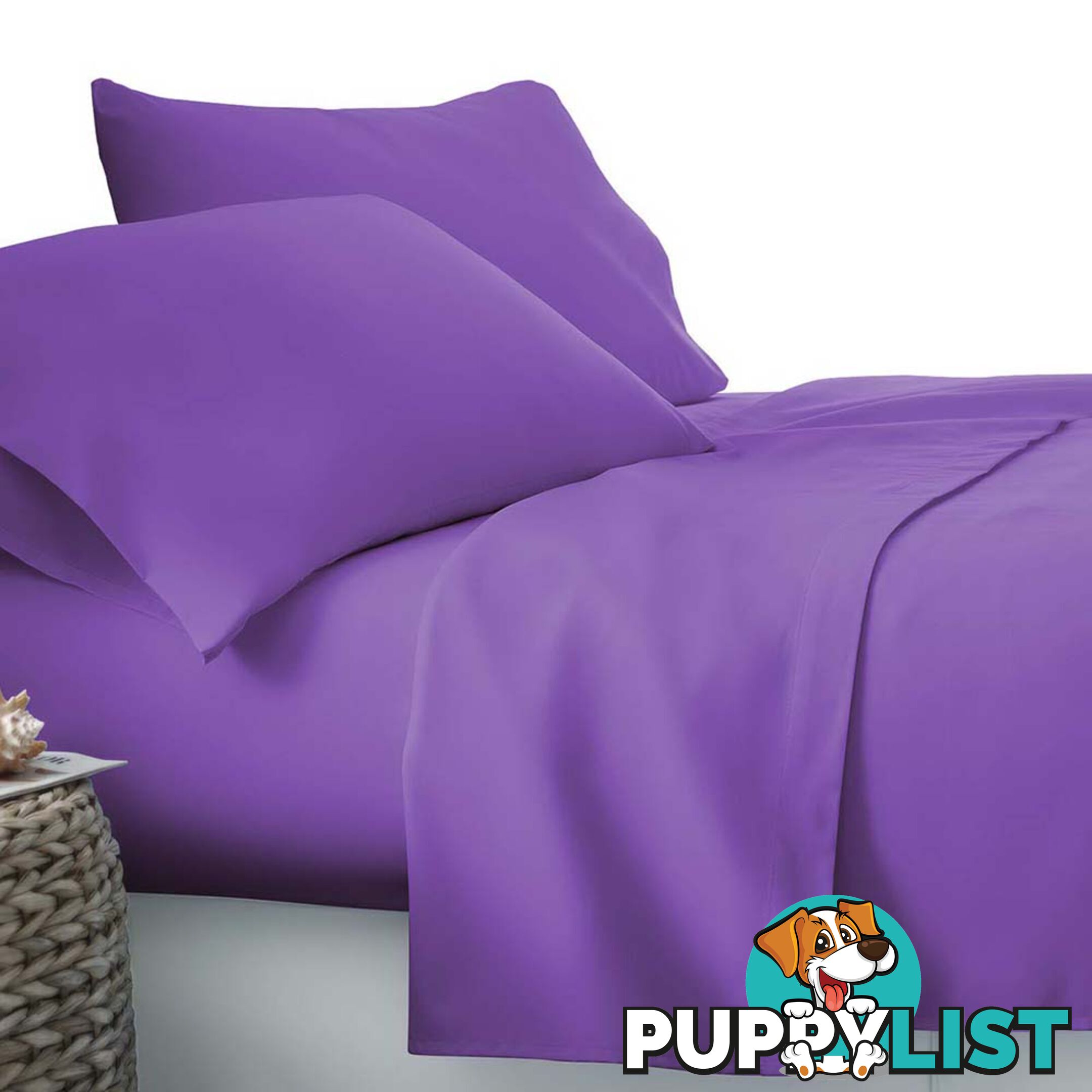 3 Piece Microfibre Sheet Set Single _ÑÐ Purple