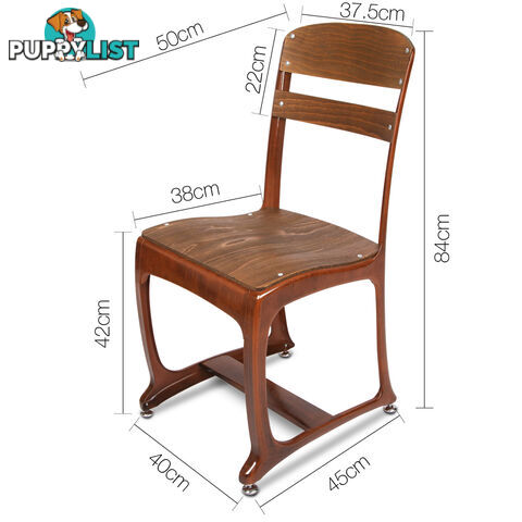 Set of 2 Replica Eton Dining Chairs - Copper