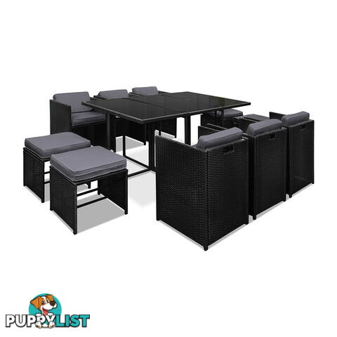 Capetown Dining 10 Seater Set _ÑÐ Black & Grey