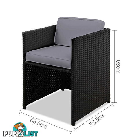 Capetown Dining 10 Seater Set _ÑÐ Black & Grey