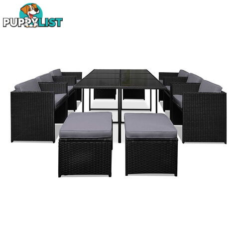 Capetown Dining 10 Seater Set _ÑÐ Black & Grey