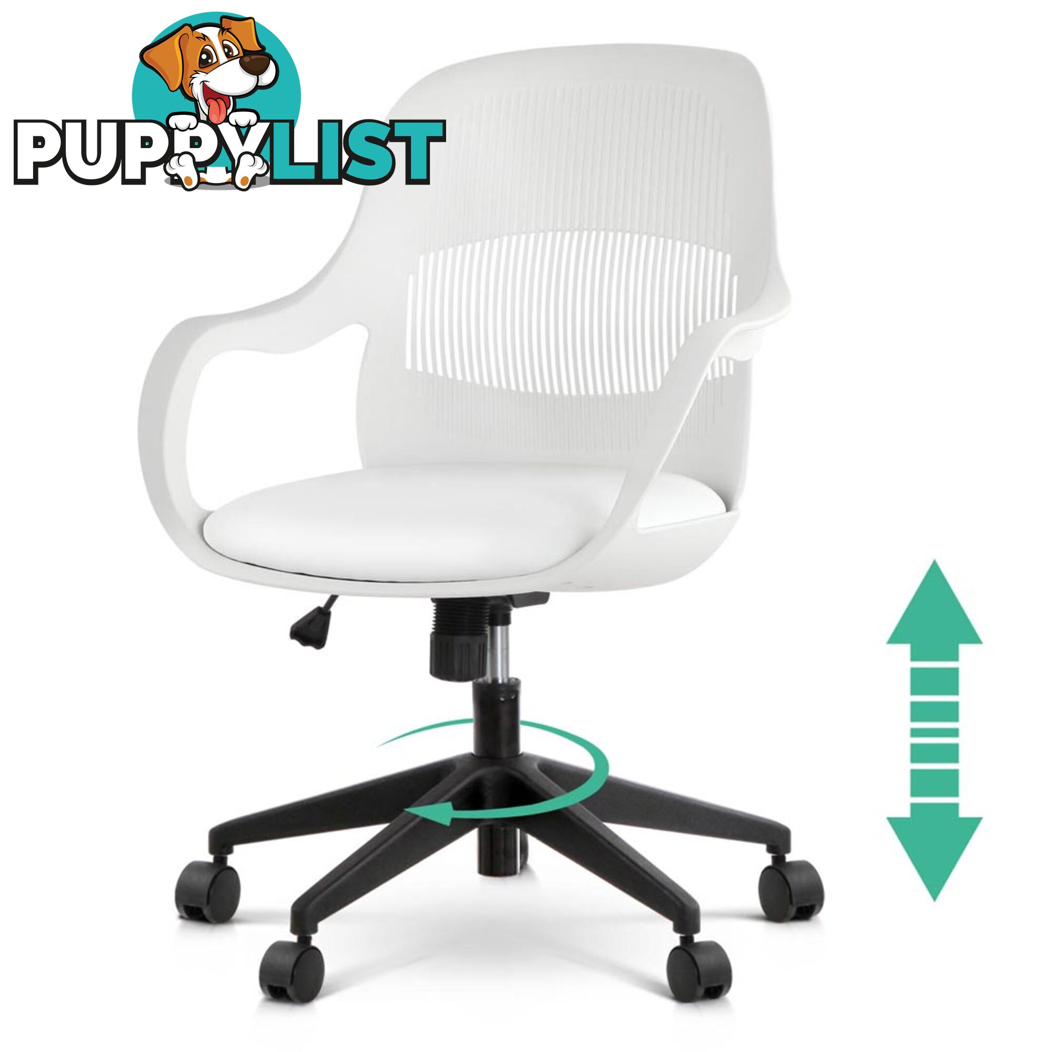 Modern Office Desk Chair  - White