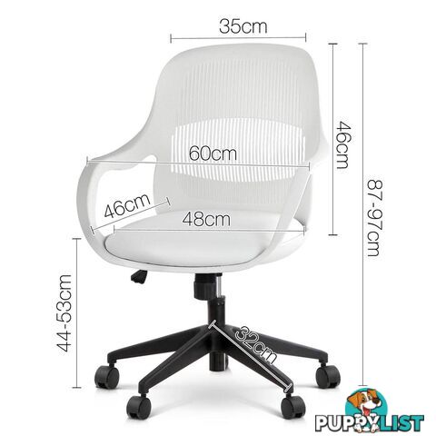 Modern Office Desk Chair  - White