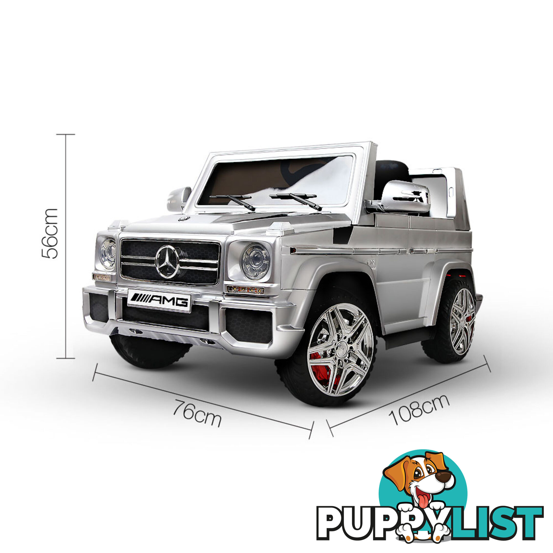 Kids Ride on Car with Remote Control Silver