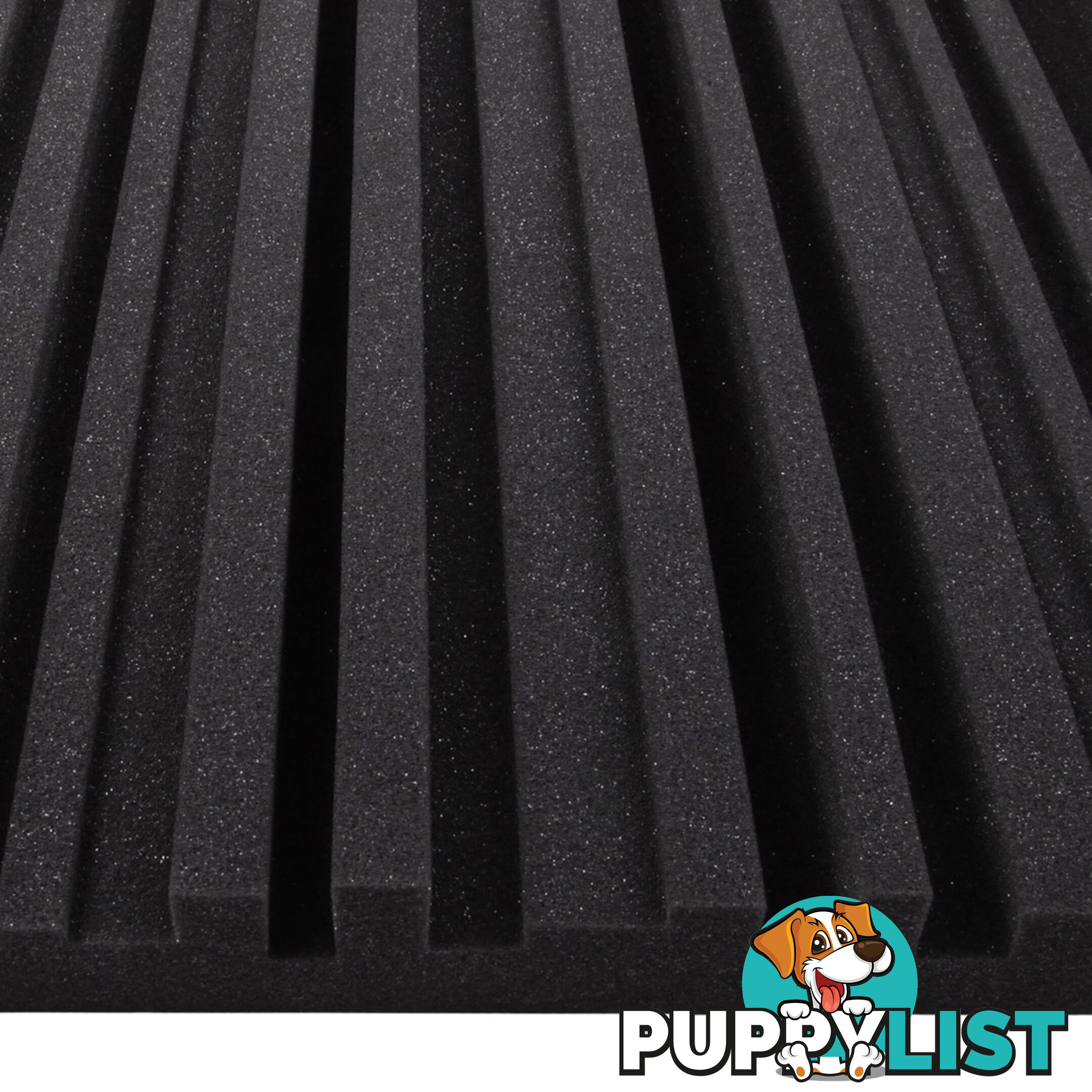 Set of 10 Studio Acoustic Foam Black