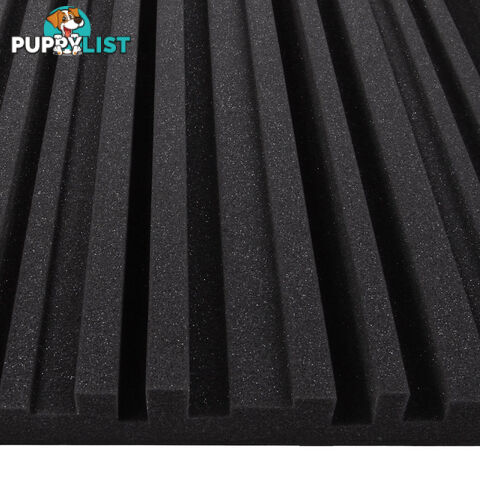 Set of 10 Studio Acoustic Foam Black