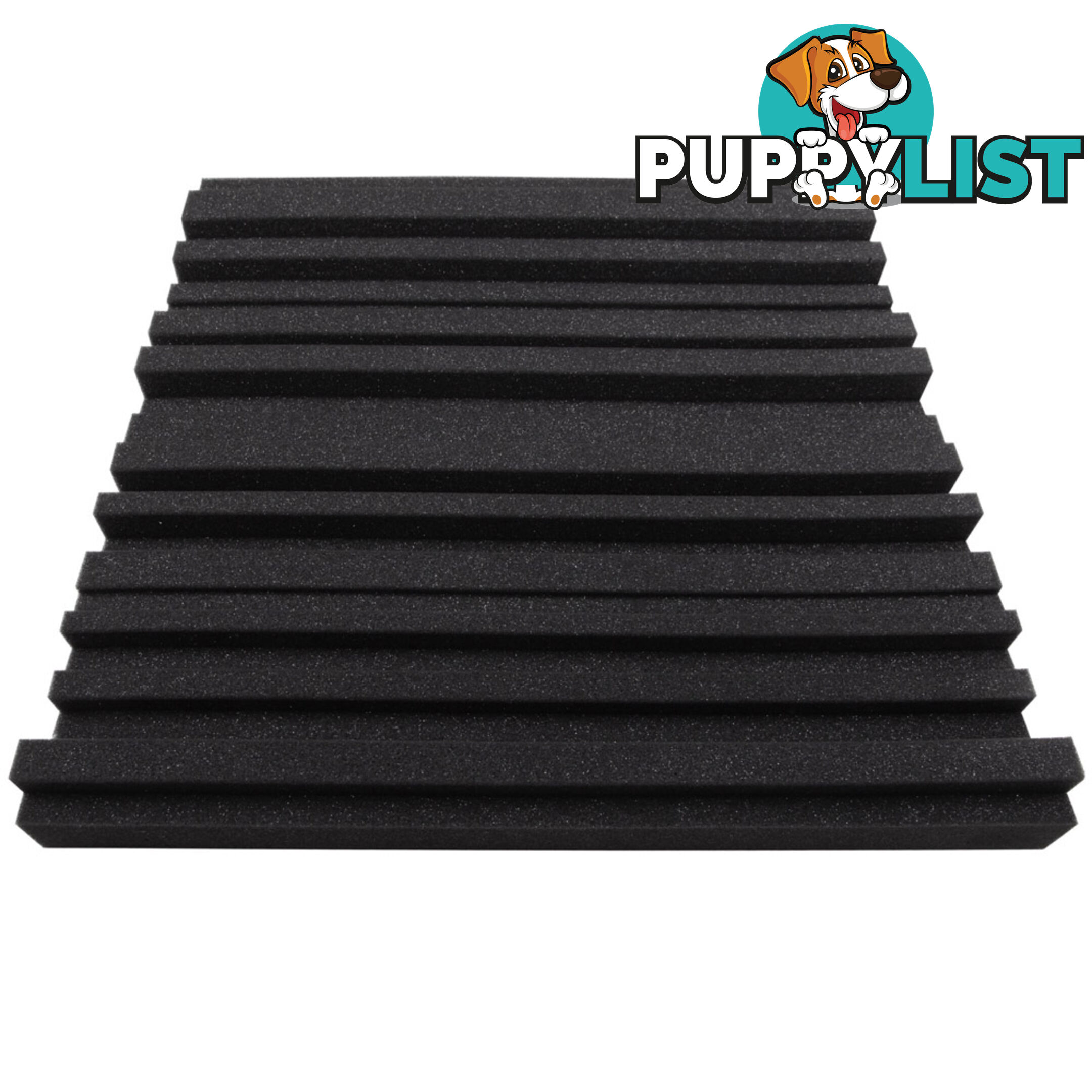 Set of 10 Studio Acoustic Foam Black