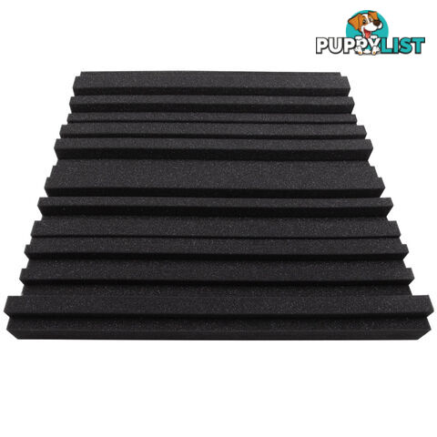 Set of 10 Studio Acoustic Foam Black